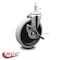 Service Caster 5 Inch Thermoplastic Rubber Wheel 1/2 Inch Threaded Stem Caster with Brake SCC SCC-TS05S510-TPRS-SLB-121315 - alternate 2
